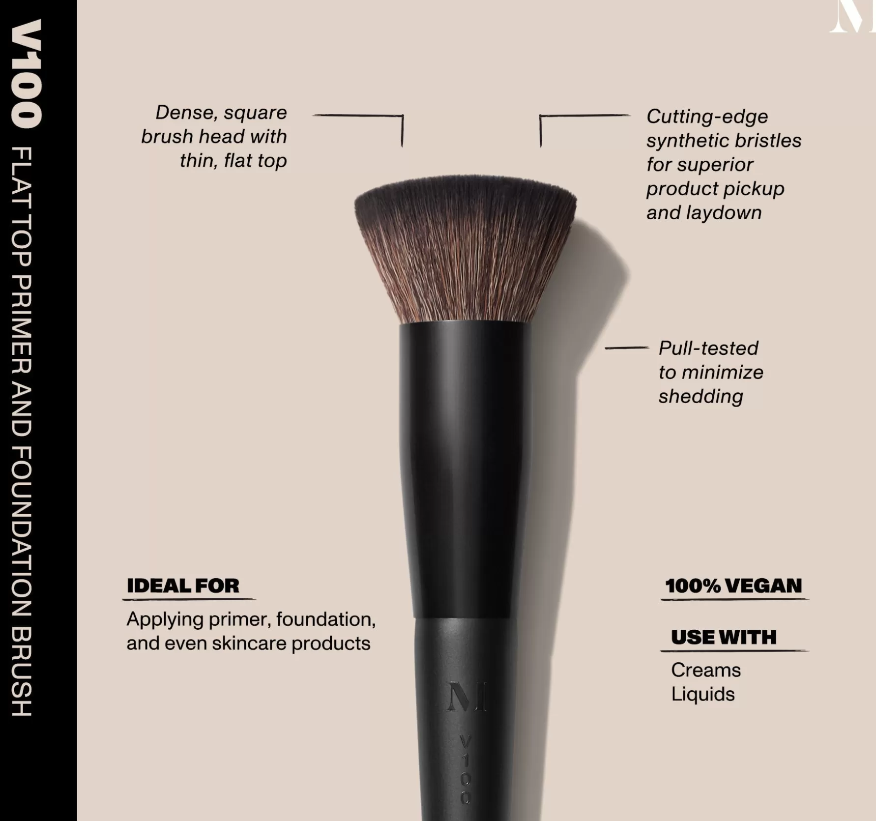 Morphe V100 - Flat Top Primer And Foundation Brush Sale