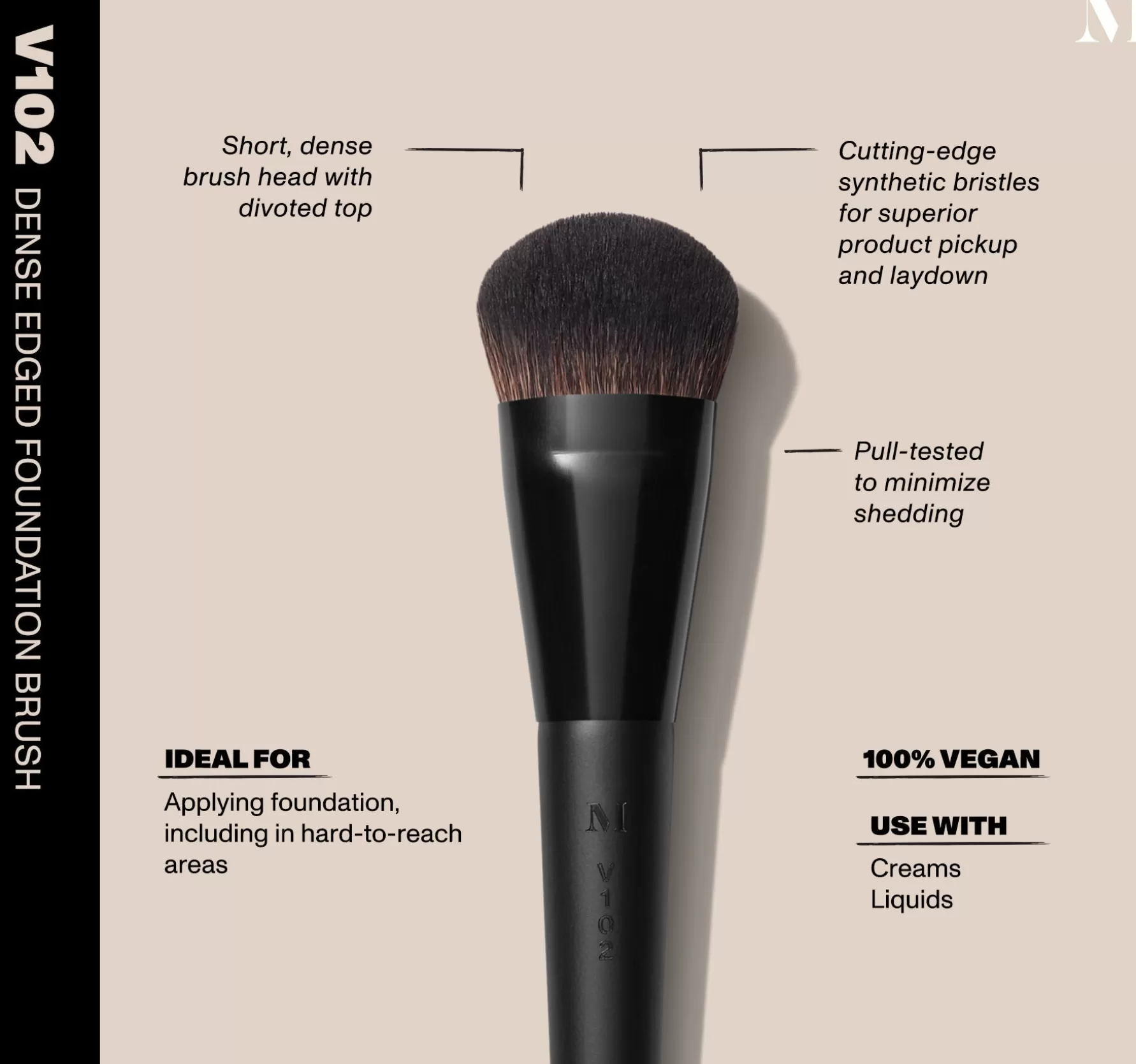 Morphe V102 - Dense Edged Foundation Brush Cheap