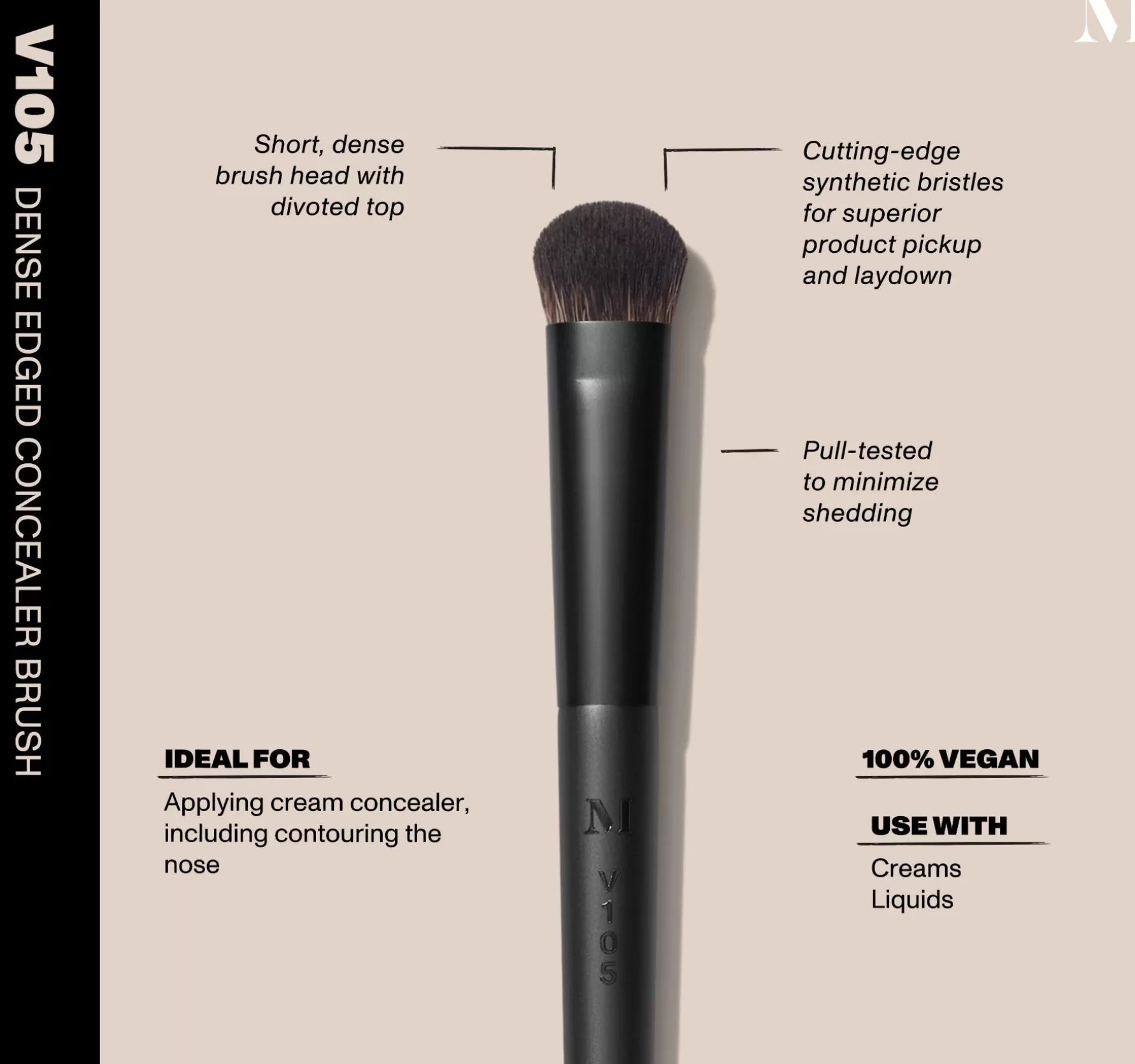 Morphe V105 - Dense Edged Concealer Brush Store