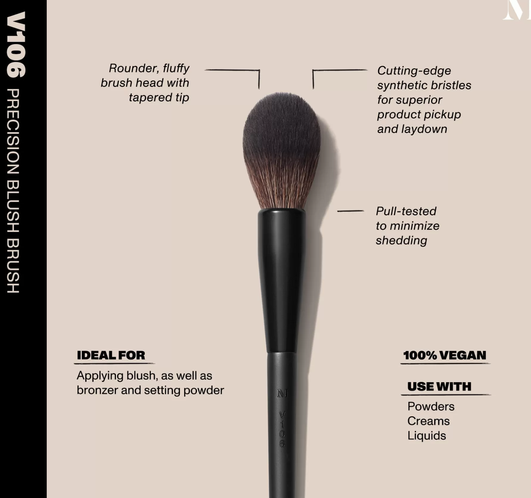 Morphe V106 - Precision Blush Brush Shop