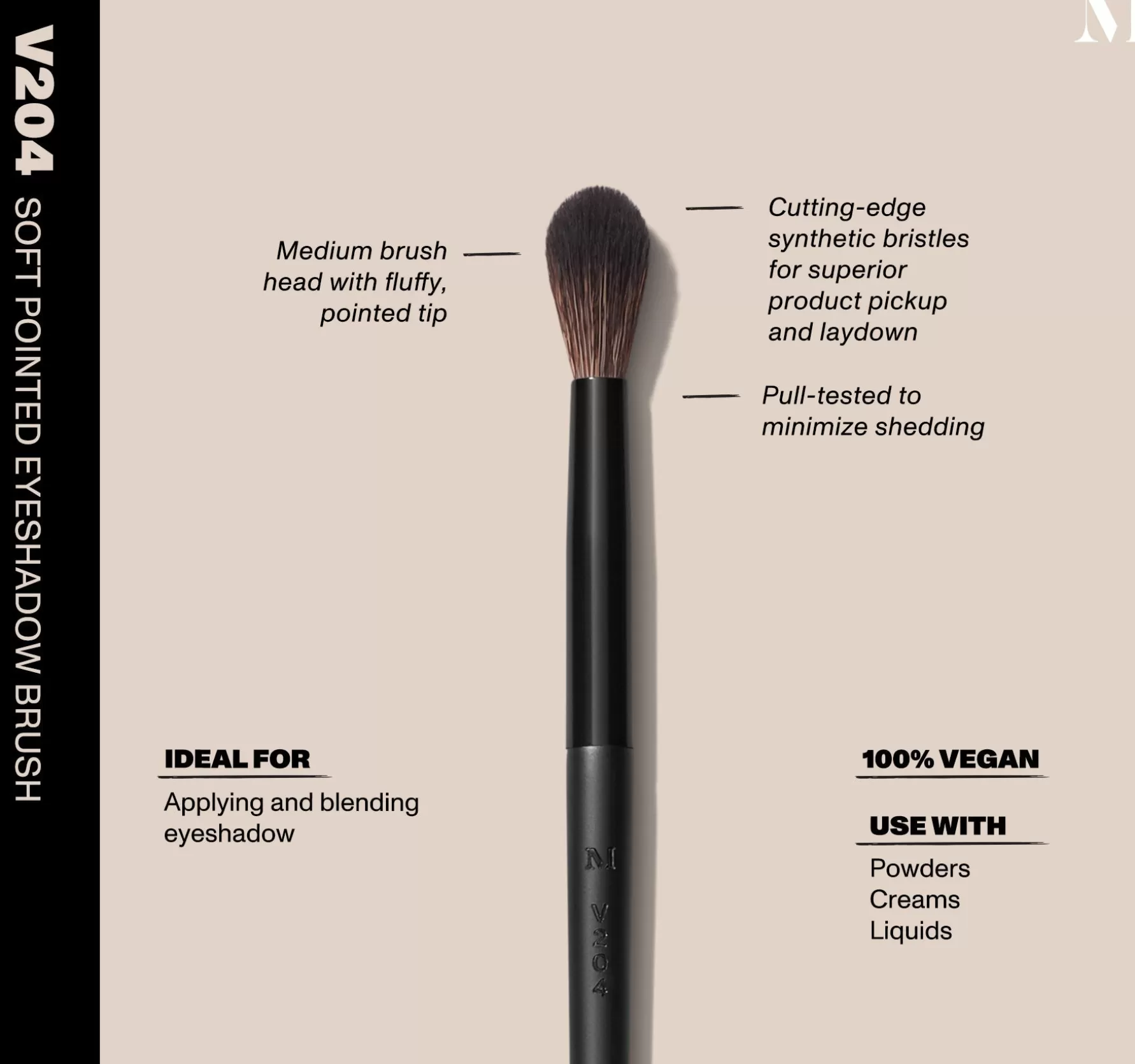 Morphe V204 - Soft Pointed Eyeshadow Brush Clearance