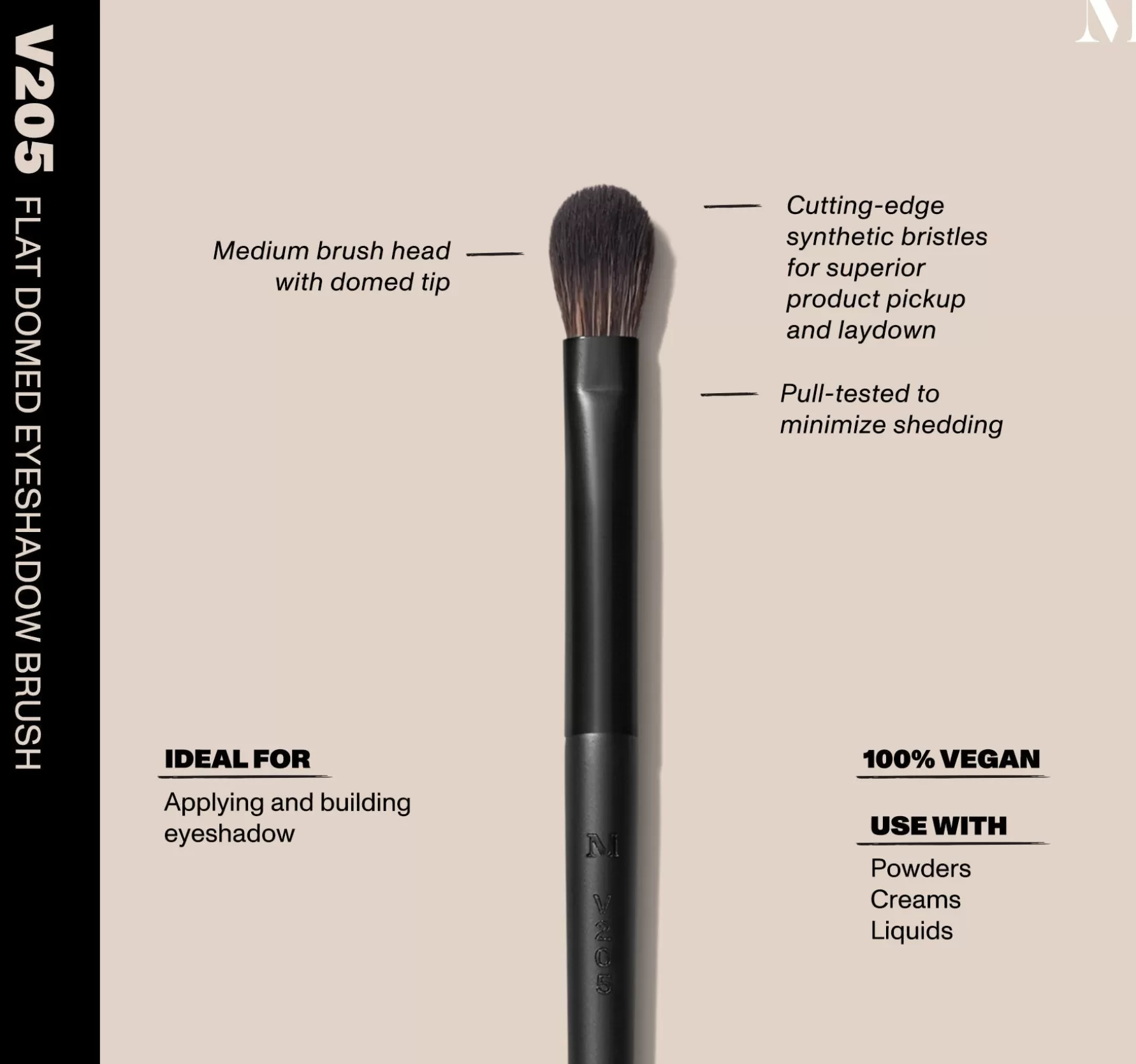 Morphe V205 - Flat Domed Eyeshadow Brush Discount