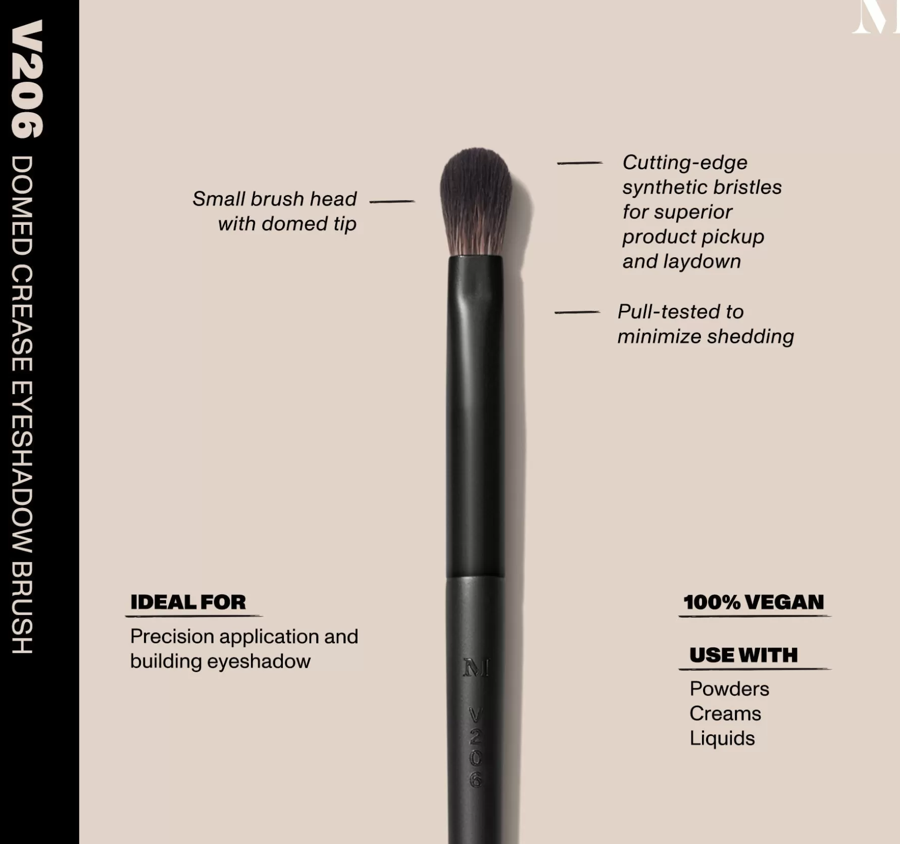 Morphe V206 - Domed Crease Eyeshadow Brush Cheap