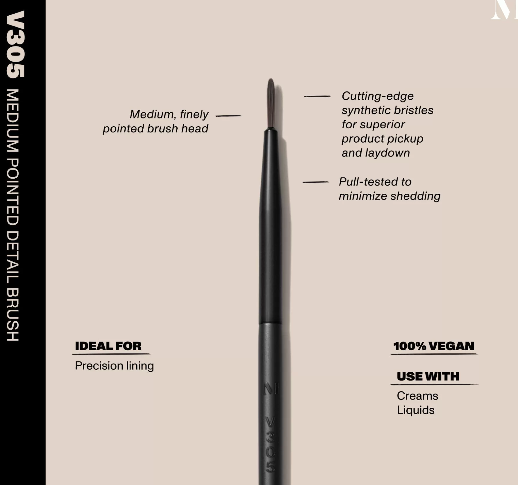 Morphe V305 - Medium Pointed Detail Brush Fashion